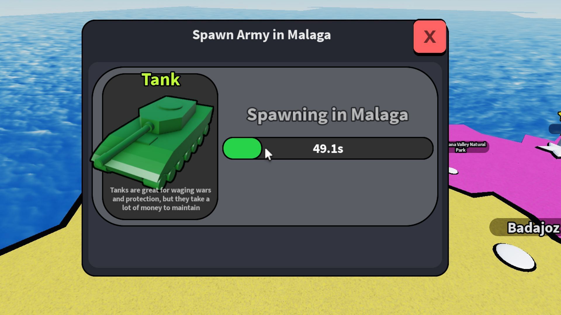 Retreat and create more troops (Image via Roblox)